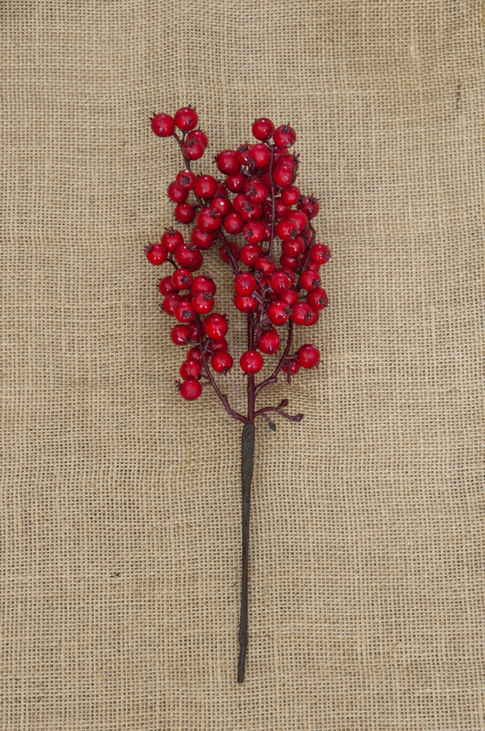 12" Cranberry Pick Shiny Red