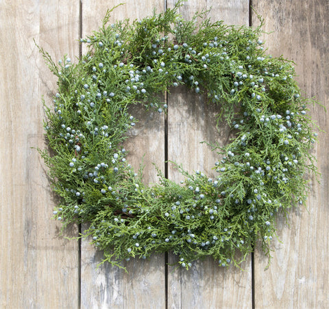 24" Juniper Wreath